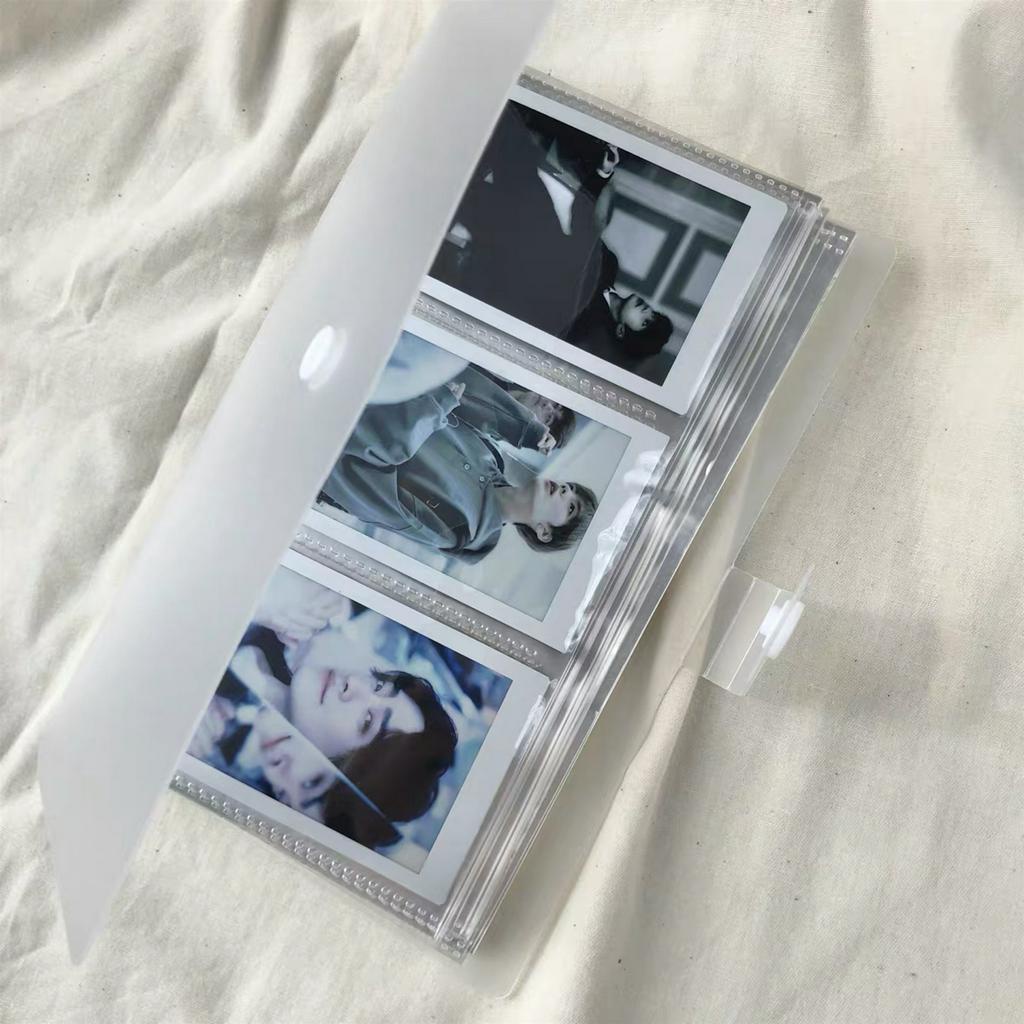 Frosted album Polaroid album small card photo bank card train ticket business card