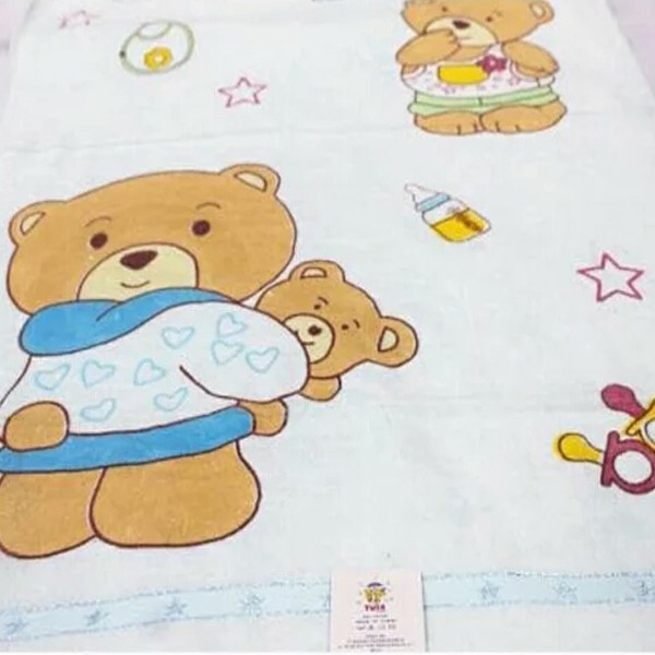 Handuk Bayi Twin Premium Quality - Handuk Bayi Lembut uk 50 x 100 Handuk Serbaguna Twins-VEGASUS