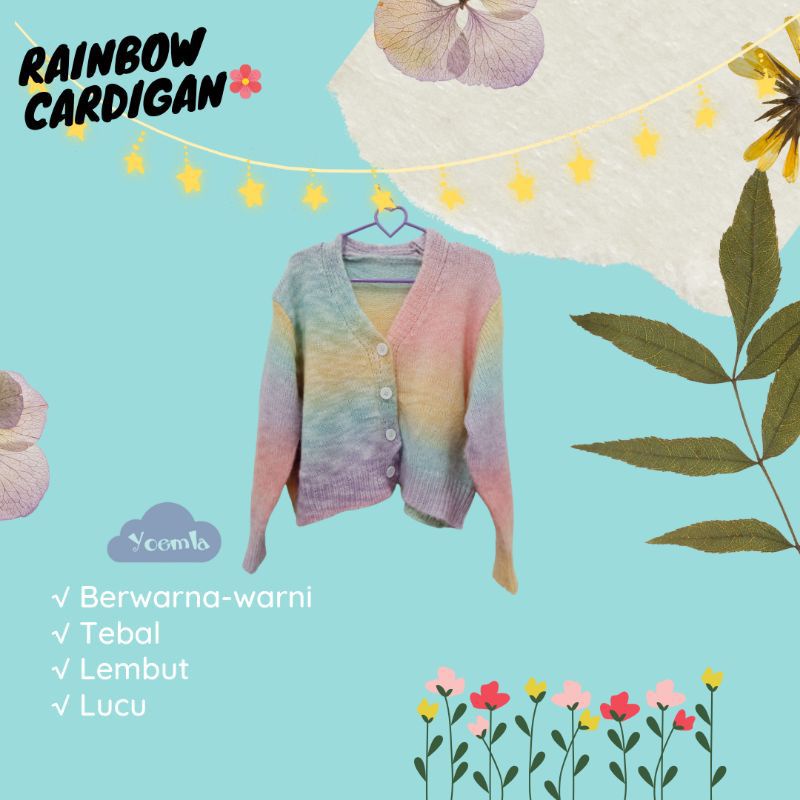 cardigan rainbow