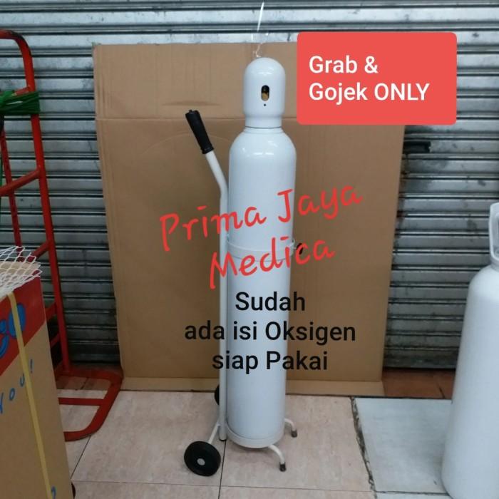 Medis | Tabung Oksigen 2 M3 Set 2 In 1 (Tabung, Dan Trolley)