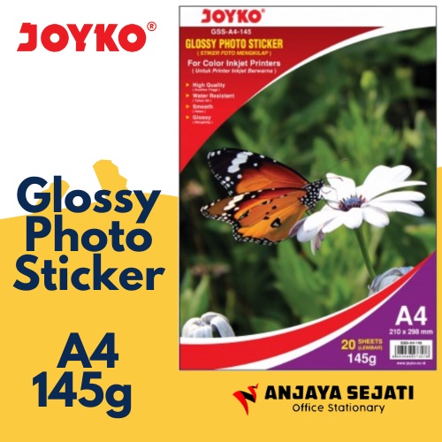 

Kertas Foto Sticker Glossy Joyko 145gr