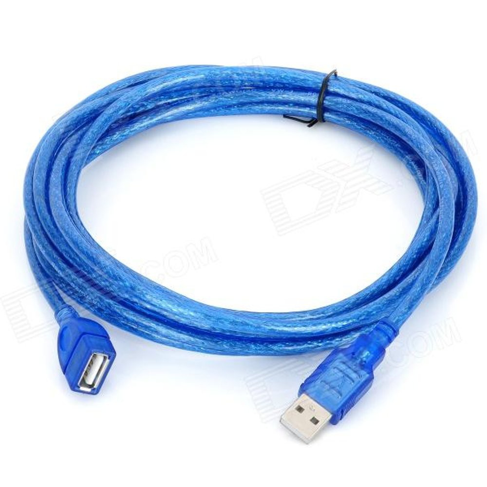 CABLE USB EXTENSION 2.0 TRANSPARAN 1.5 METER / KABEL PERPANJANGAN USB 1,5M