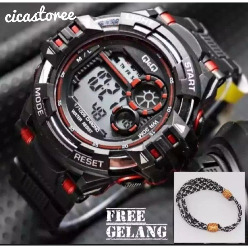 Jam digital Free Gelang/jam sport anti air free gelang mewah