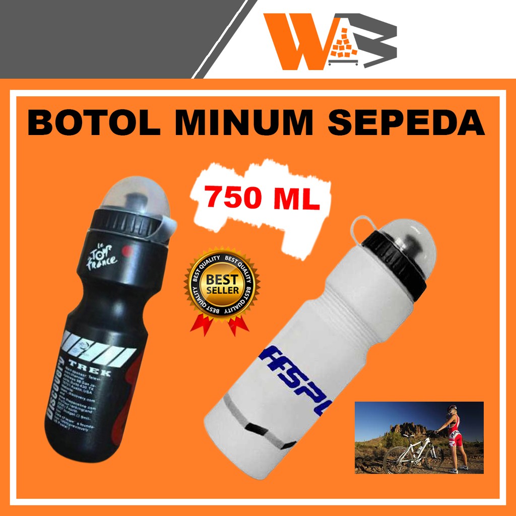 Botol Tempat Minum Sepeda Botol Air Minum Sport Olahraga Olah Raga Sepeda Mtb Lipat Gunung 750ML C18