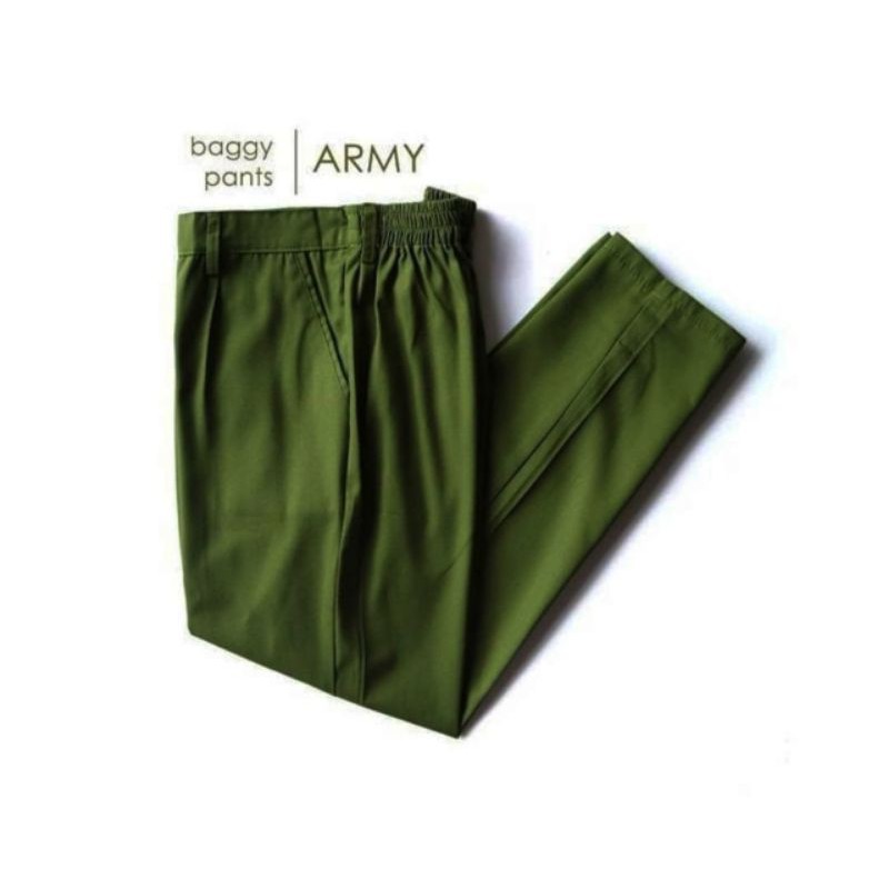 CELANA WANITA || BAGGY PANTS ARMY