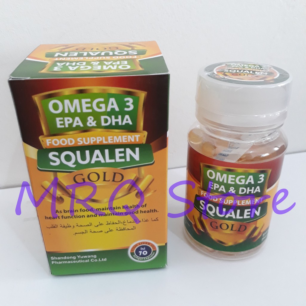 Minyak Ikan Salmon Squalen Gold Omega 3 EPA & DHA Brain Food