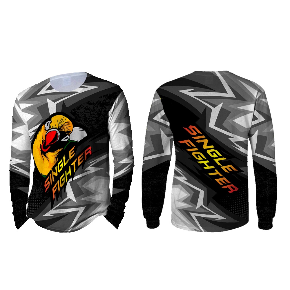 [TiniShop] Kaos Panjang JERSEY BURUNG FullPrint / Jersey Burung Lovebird / Jersey Burung Kicau