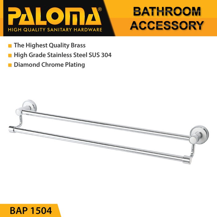 PALOMA BAP 1504 Rak Handuk Baju Gantungan Hanger Dinding Kamar Mandi