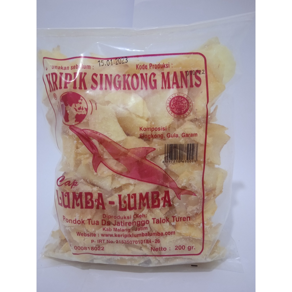 

Keripik Singkong Manis Cap Lumba-lumba (Malang) 200g