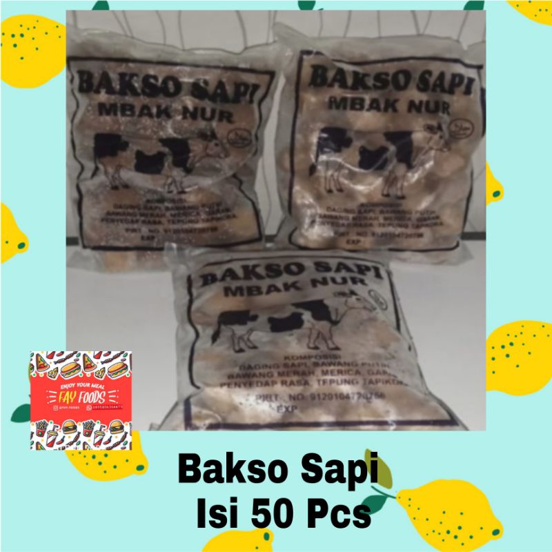 

Bakso Sapi Isi 50 Pcs