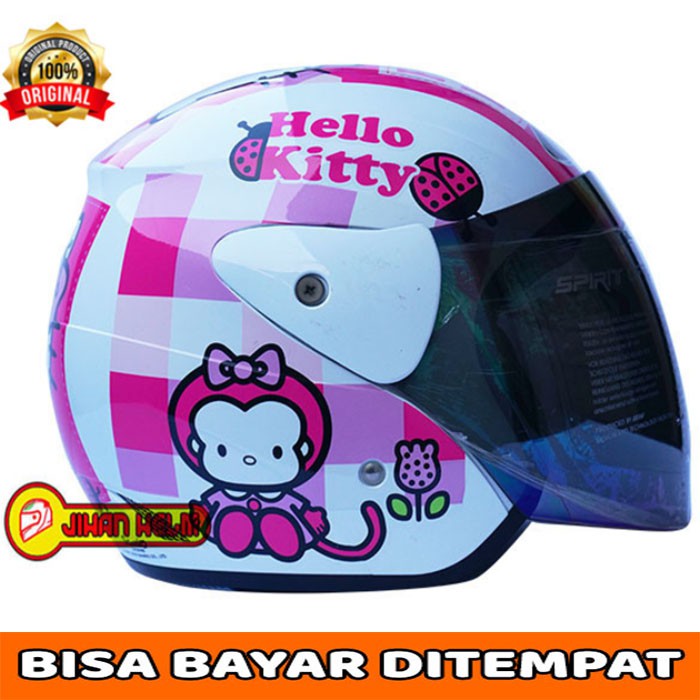 HELM / HELM GM / HELM WANITA / HELM WANITA GM EVOLUTION #10 HELLO KITTY WHITE TERMURAH
