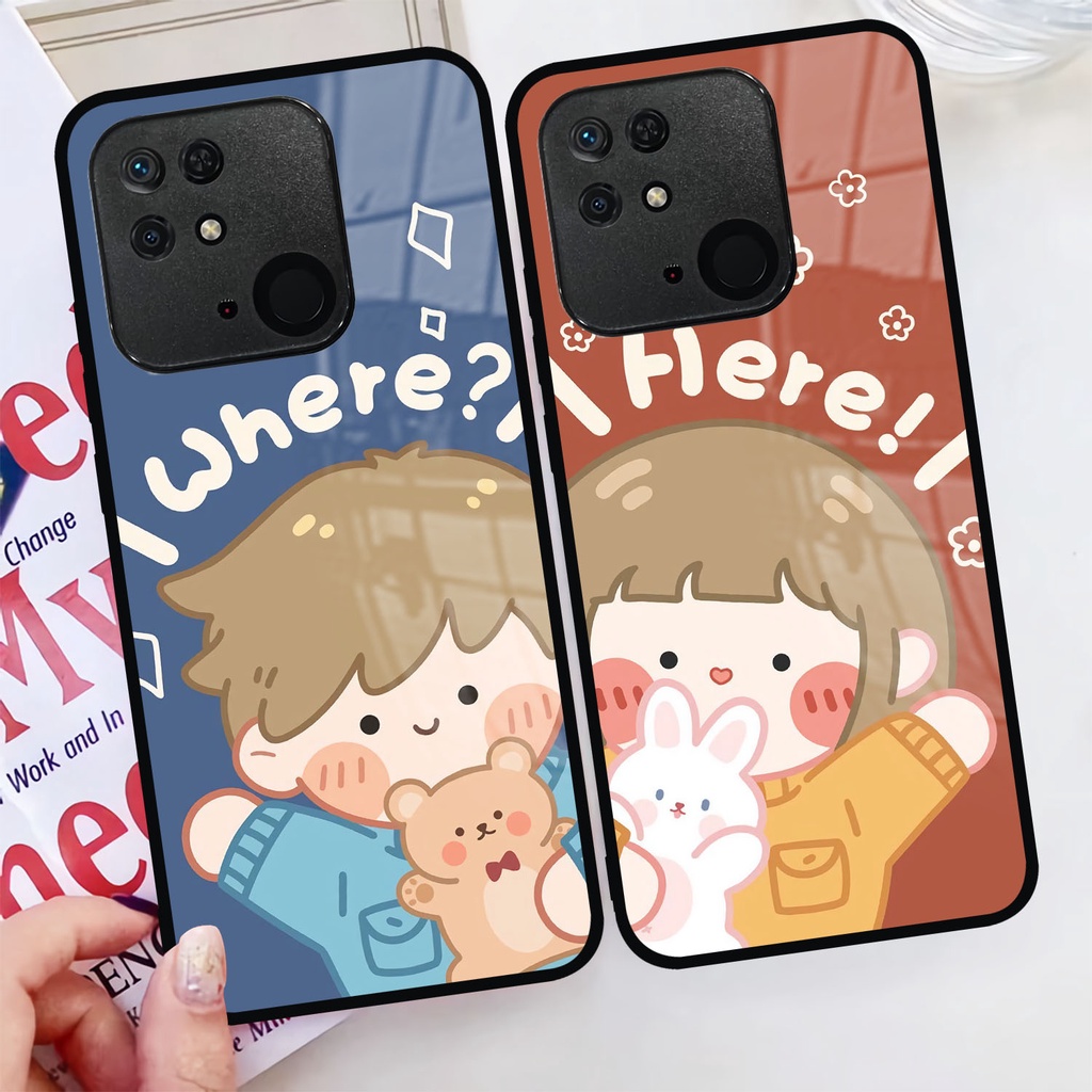 [SP49] Case Kilau Xiaomi Redmi 10C | Casing Hp Glossy | Motif Couple Karun
