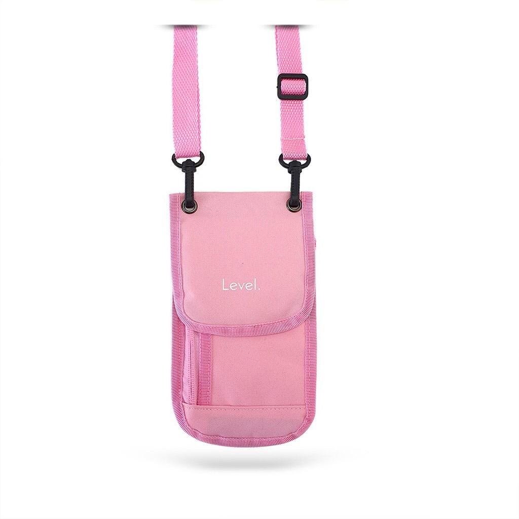 New Hanging Wallet L E V E L.TM  Dompet Gantung tali Layard Untuk HP Ada Mika Transparant Di Belakang