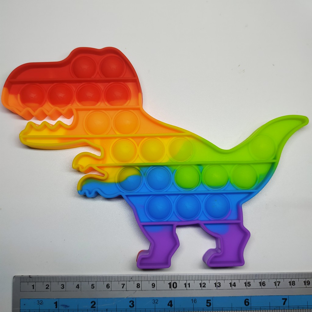 pop it fidget toys UV PELANGI UNICORN - AMONG US - Stitch - Owl UV Import-Dino Rainbow