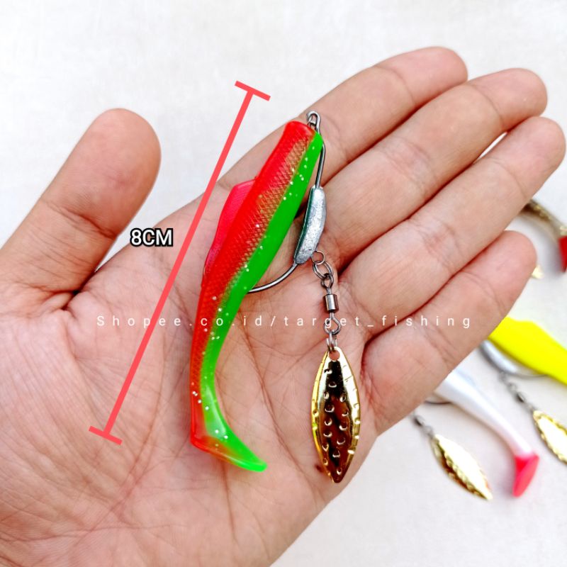 Soft Lure ZMAN Replika Plus Wormhook Blade 10gr  - Umpan Casting Gabus Haruan Softlure Kerandang