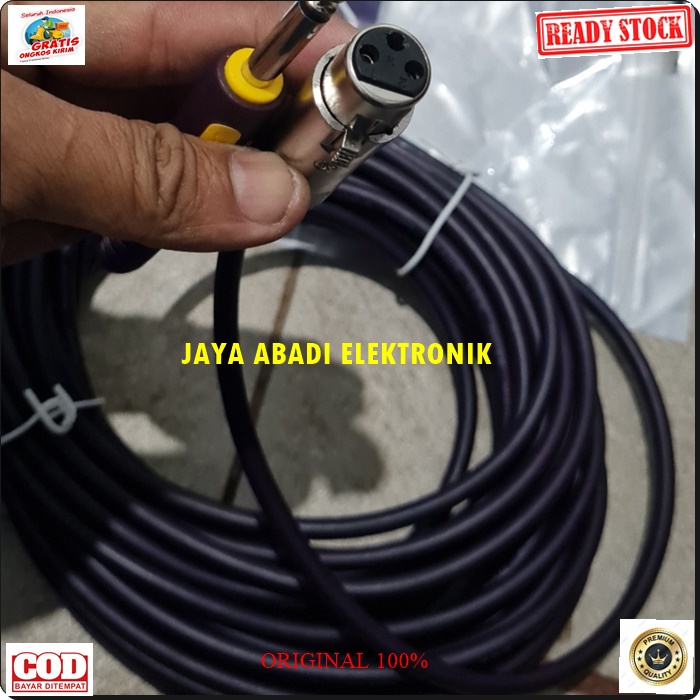 G532 ORIGINAL KABEL MIC 6.5 MM 10 M METER CABLE MIK MIKROPHONE MICROPHONE MIKROPON PRO PROFESIONAL AUDIO SOUND SISTEM AKSESORIS UNIVERSAL XLR WIRE WIRED MIXER MEJA G532  microphone asli TEBAL KUAT mikrophone mik dynamic meter universal pro profesional voc