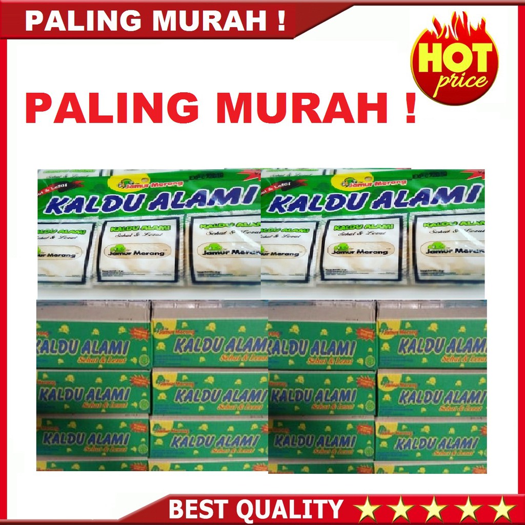 

TERMURAH ! KALDU ALAMI CAP JAMUR MERANG NON MSG 30 sachet HALAL DINKES pengganti MECIN BUMBU MASAK