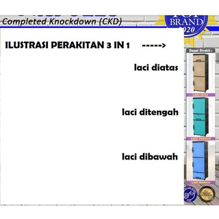  LEMARI  PLASTIK  rak laci NAPOLLY  CLC 55L K3 SAKURA 