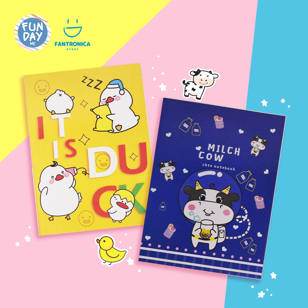 

Notes Buku catatan notebook Buku Tulis Garis Animals lucu Fancy Kertas A5
