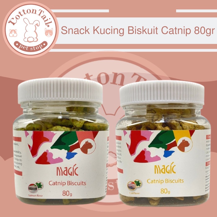 SNACK BISKUIT Kucing MAGIC CATNIP BISCUIT 80 GRAM - CAT NIP