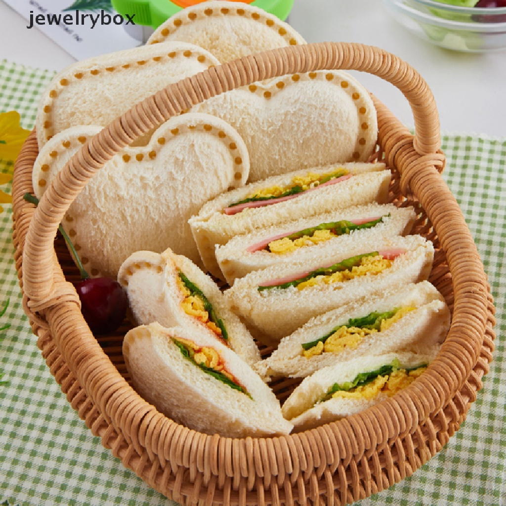 (jewelrybox) Cetakan Pemotong Roti / Sandwich / Kue Kering Bahan Stainless Steel Untuk Baking