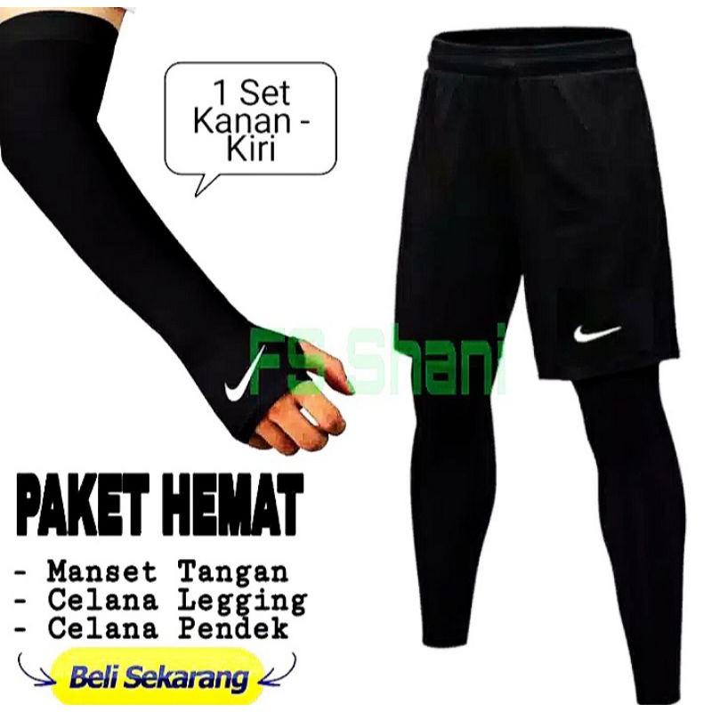 BEST SELLER - PAKET MANSET PAKET HEMAT + CELANA MANSET + MANSET TANGAN NIKE