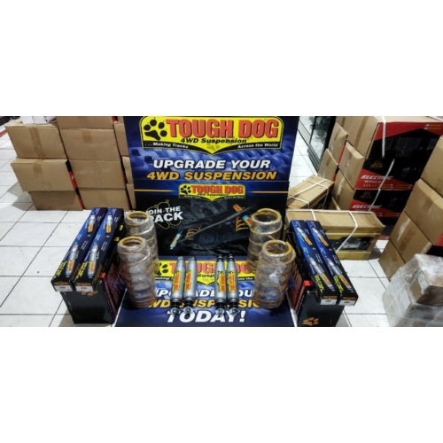 Jual Paket Lift Kit Suspension Shock dan Per Coil Spring 50mm atau 2 Inch Tough Dog Toyota Land Crui