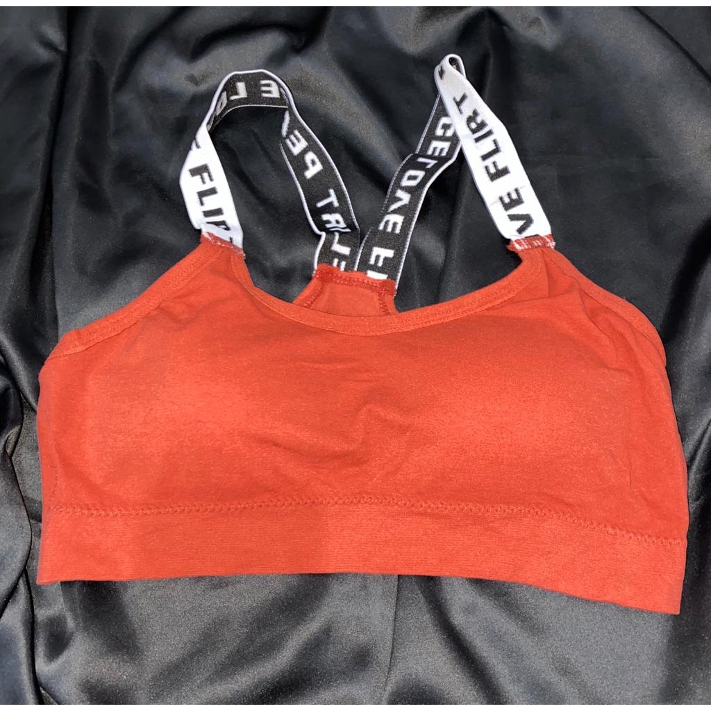 UNDR015 Sport Bra Pakaian Dalam Wanita High Quality-Merah bata