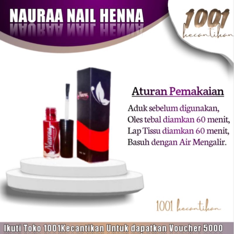( ECER ) Kutek Halal Nauraa Kuteks Muslimah Sah Sholat Hena Kuku Awet longlasting Tahan Lama Kecanti