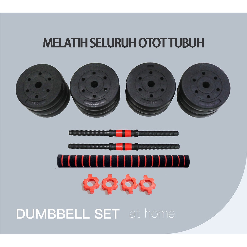 Dumbell set 10KG barbel 2 IN 1 adjustable dumbell