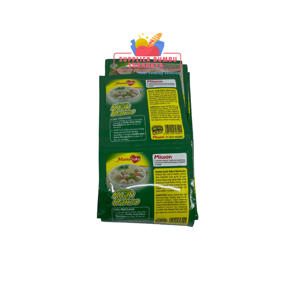 MamaSuka Mama Suka Bumbu Kuah Bakso Sachet 8g Instan Renceng (12 pcs)