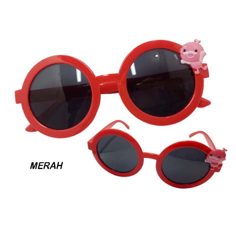 BARU Kacamata anak anak frame bulat boboho karakter kaca mata anak fashion lucu kacamata hitam anak kacamata unisex style korea aksesoris fashion frame sunglasses import