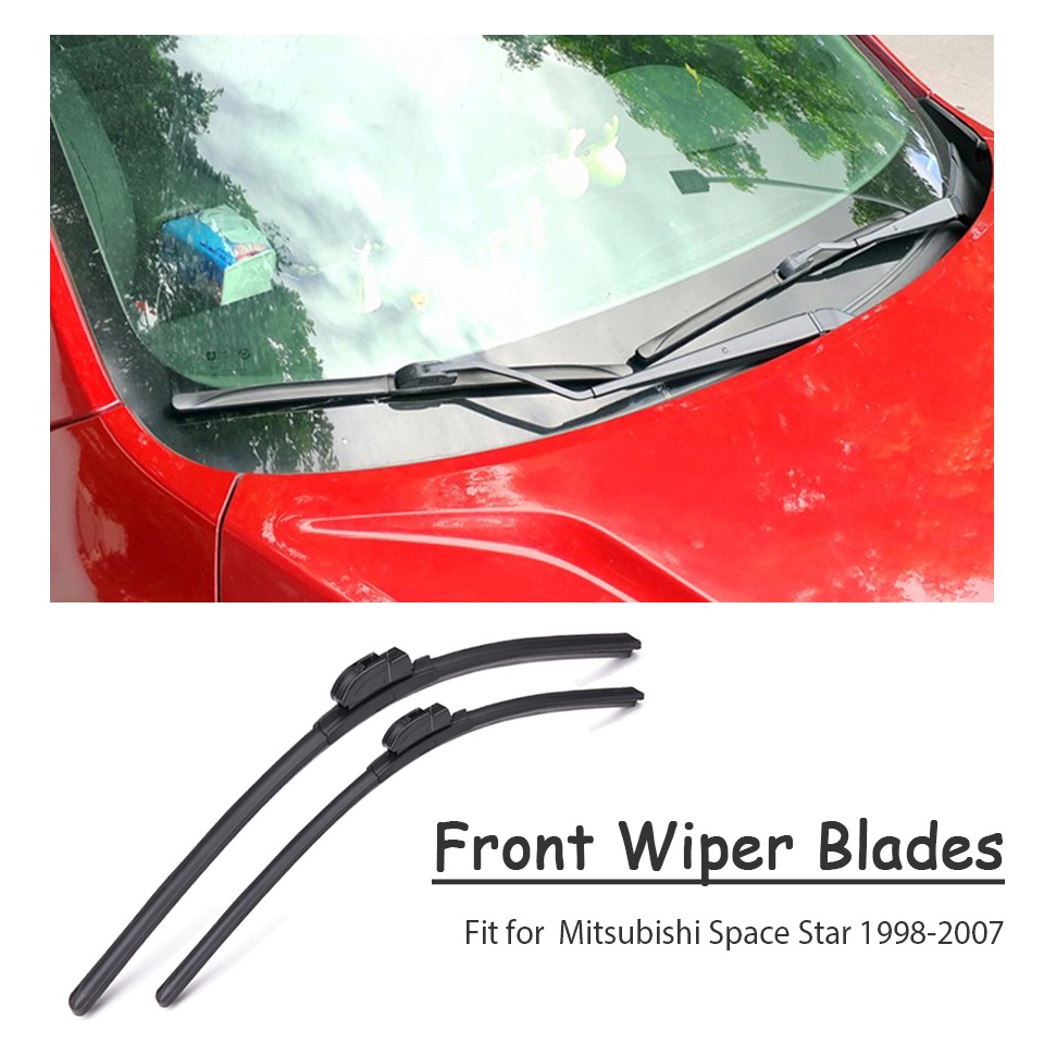 1 Set Karet Wiper Kaca Depan Mobil Untuk Mitsubishi Space Star 2017 2016 2015-1998