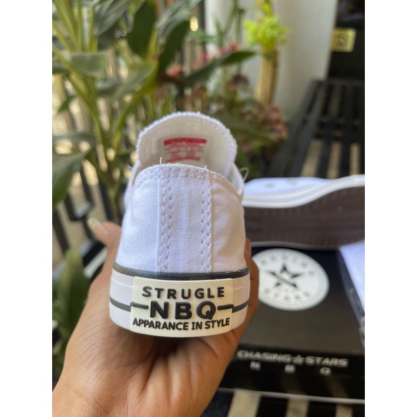 NBQ STRUGLE _SEPATU ORIGINAL _CLASIK LOW WHITE_SEPATU PRIA_SEPATU WANITA_SNEAKER WANITA