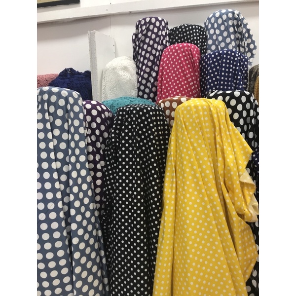 PROMO KATUN STRETCH POLKADOT TERBARU