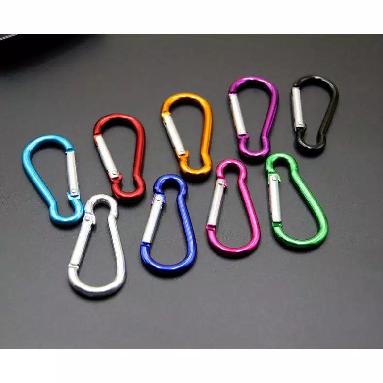 【COD】Quickdraw Carabiner Aluminium Alloy` Karabiner Mini` Gantungan Kunci` Keychain Lock Buckle