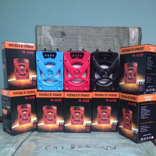 Speaker Bluetooth M-408 / M-418 Stereo Salon Aktif Super Extra Bass Murah-1