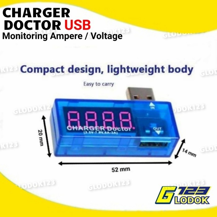 USB Charger Doctor Pengukur Amper Voltmeter Tester