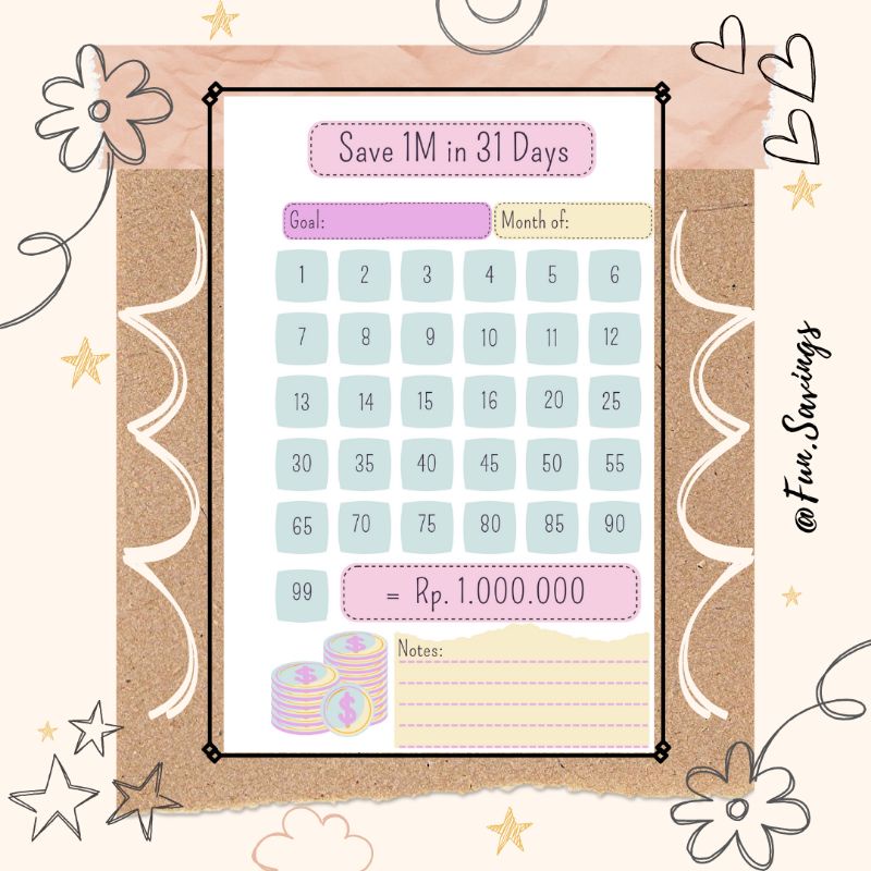 

[FUN] Isi Binder A6 | 1M in 31Days | Loose Leaf