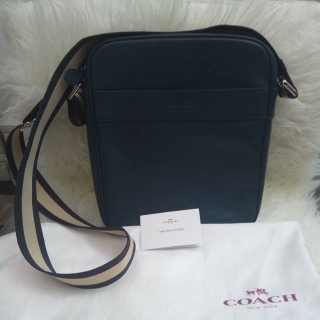 Preloved tas coach pria selempang full leather