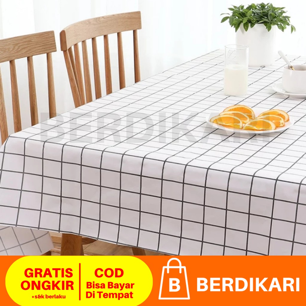 Taplak Meja Makan Anti Air MInyak 137x90cm