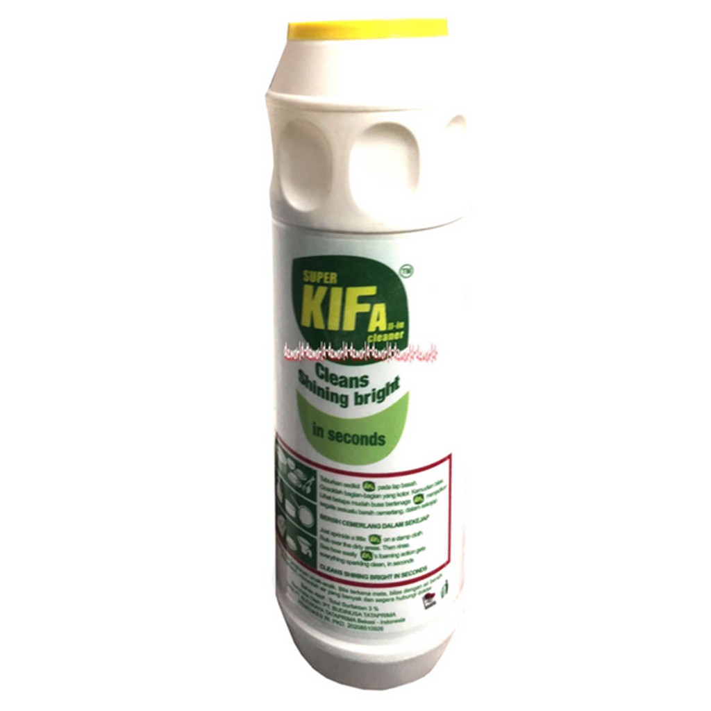 Super Kifa Cleanser 650gr Bubuk Canister Untuk Pembersih Serbaguna Bisa Untuk Piring Dan Peralatan Dapur &amp; Kamar Mandi Bersih Sekejap Kiffa Powder