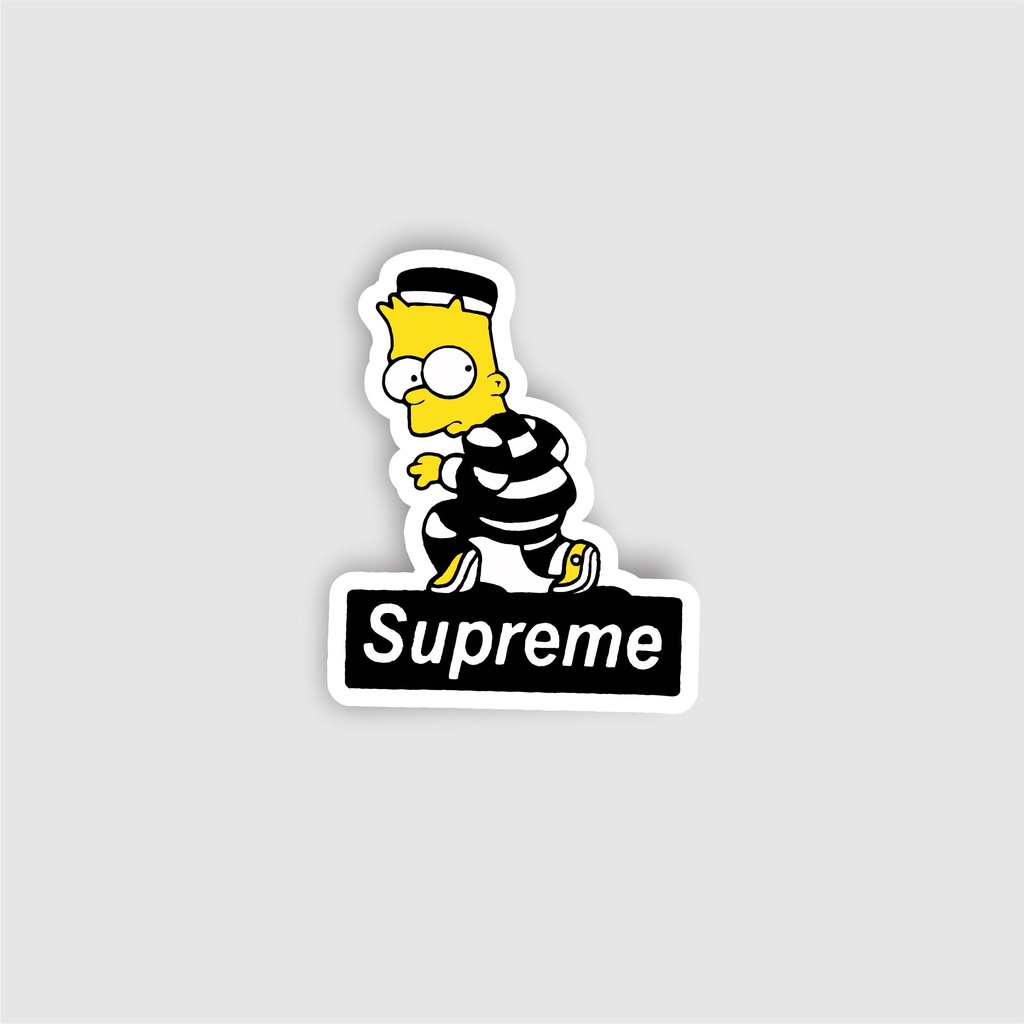 

Stiker Sticker Brand Logo Basic Supreme Simpson Graftac dan Vinyl Skate surf Band Grafiti pop art Case Phone Tumblr Laptop Casing Striping Aesthetic Band Journal Hype Dinding Waterproof Clothing