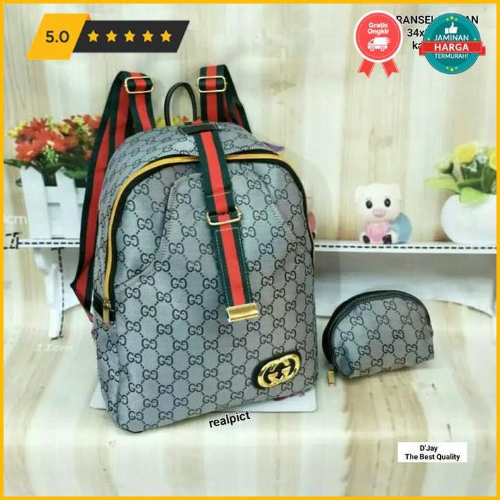 Tas Wanit Ransel Wanita Burberry Tas Gendong Cewek Terbaru Original Bag Fashion - Hitam Promo