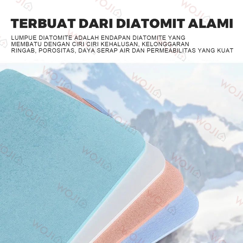 Keset Diatomite Cepat Kering Anti Bau Slip Bath Mat Kaki Kamar Mandi