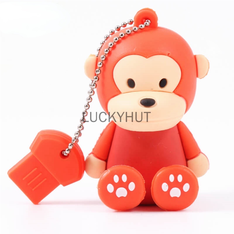 Suntrsi Usb Flash Drive monkey Cartoon1GB 8GB 16GB 32GB 64GB 128GB Pen Drive Usb Memory Stick Hadiah Untuk PC