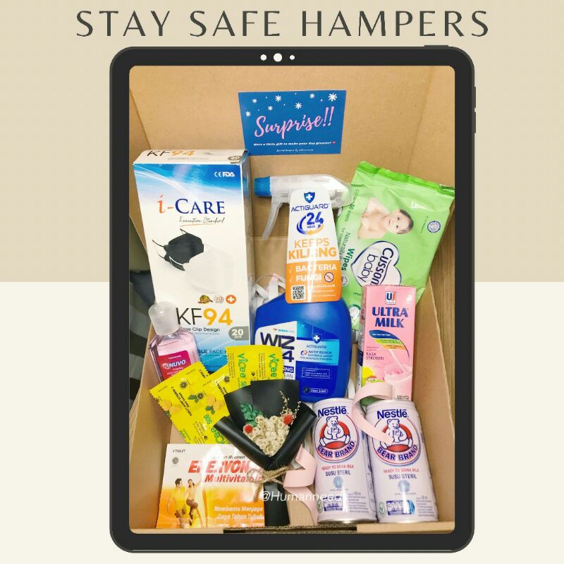 

GIFT BOX HAMPERS KESEHATAN / SUPPORT HAMPERS / STAY SAFE HAMPERS / ISOMAN HAMPERS Vit / Syafakillah Hampers