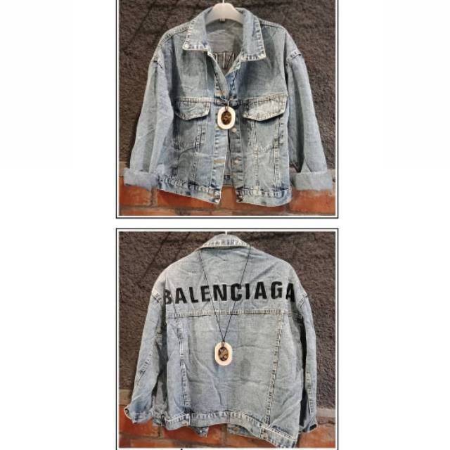 Jaket denim balenciaga | Shopee Indonesia