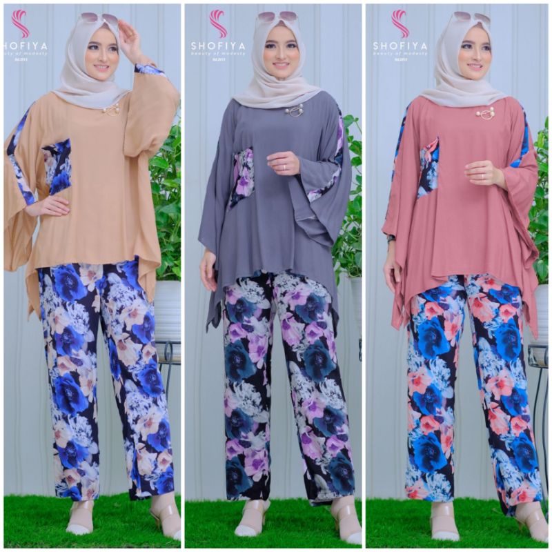 LEAAH ONE SET WAKA BATWING LD120 RAYON VISCOSE BY SHOFIYA