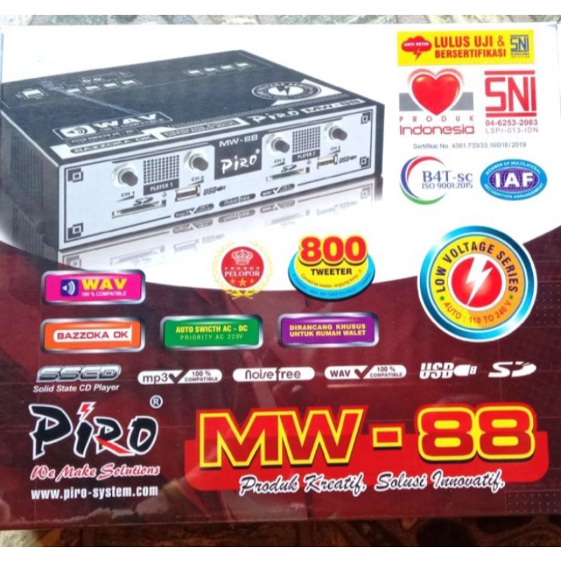 Amplifier Walet Piro MW 88 Original